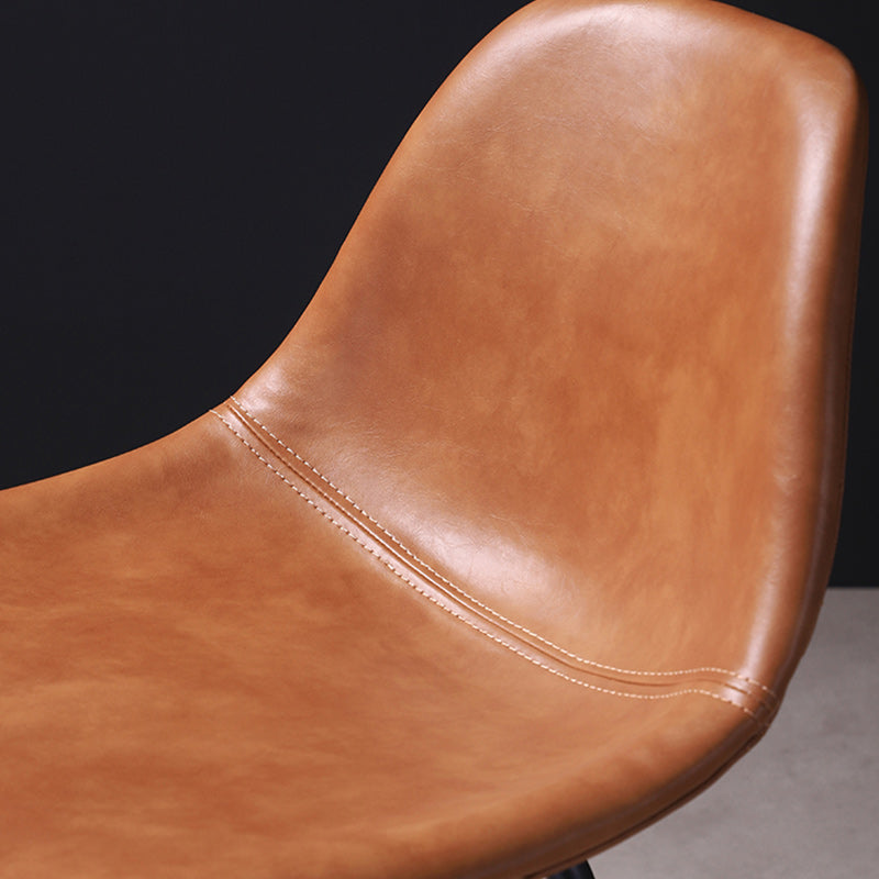 Contemporary Style Bar-stool Bucket Bar Stool with Metal Legs for Home Clearhalo 'Bar Furniture' 'Bar Stools' 'bar_stools' 'furn' 'furn_bar_stools' 'Furniture' 'Kitchen & Dining Furniture' 5474585