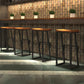 Taburete de comedor de rectángulo industrial taburete de bar de hierro para Bristol