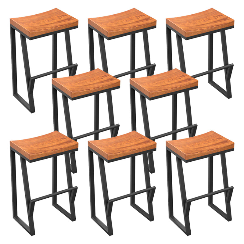Taburete de comedor de rectángulo industrial taburete de bar de hierro para Bristol