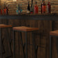 Taburete de comedor de rectángulo industrial taburete de bar de hierro para Bristol