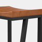 Taburete de comedor de rectángulo industrial taburete de bar de hierro para Bristol