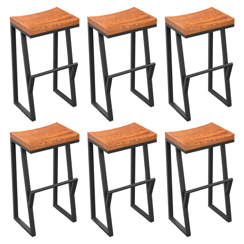 Taburete de comedor de rectángulo industrial taburete de bar de hierro para Bristol