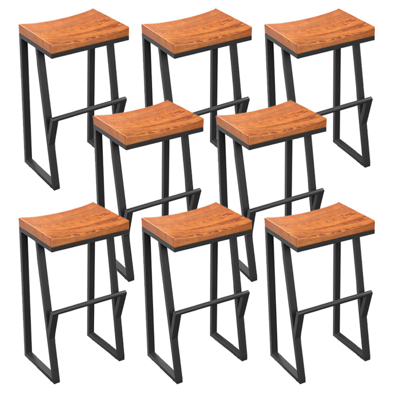 Taburete de comedor de rectángulo industrial taburete de bar de hierro para Bristol