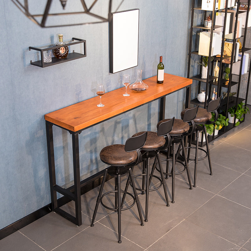 Tavolo da bar in legno massiccio industriale set 1/5/9 pezzi Tavolino con sgabelli alti
