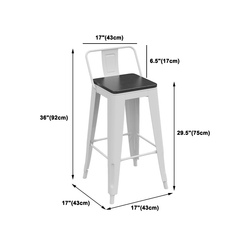 1/3/4 Pieces Industrial Bar Stool and Table Set White Iron Bar Set