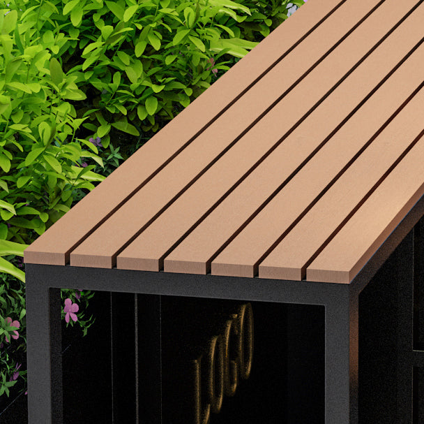 Set tavolo e sgabello moderno da esterno 1/5 pezzi Set bistrot rettangolare in legno e metallo