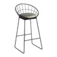 Modern 1/3 Pieces Bar Table Set Round Stone Counter Table with Backrest Stools Light-Grey 30"H Stool (Single) Clearhalo 'Bar Furniture' 'furn' 'furn_home_bar_bar_sets' 'Furniture' 'Home Bars & Bar Sets' 'home_bar_bar_sets' 'Kitchen & Dining Furniture' 5475145