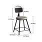 Modern 1/3 Pieces Bar Table Set Round Stone Counter Table with Backrest Stools Clearhalo 'Bar Furniture' 'furn' 'furn_home_bar_bar_sets' 'Furniture' 'Home Bars & Bar Sets' 'home_bar_bar_sets' 'Kitchen & Dining Furniture' 5475157