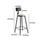 Modern 1/3 Pieces Bar Table Set Round Stone Counter Table with Backrest Stools Clearhalo 'Bar Furniture' 'furn' 'furn_home_bar_bar_sets' 'Furniture' 'Home Bars & Bar Sets' 'home_bar_bar_sets' 'Kitchen & Dining Furniture' 5475158
