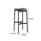 1/2/4 Pieces Modern Bar Set Matte Finish Metal Bar Stool and Table Set
