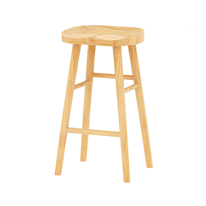 Rectangle Pine Wood Bar Table Set 1/5/9 Pièces Table de comptoir avec tabourets sans dos