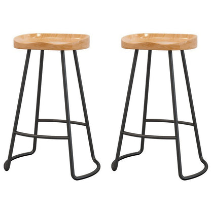 Luxury Solid Wood Bar Table Set 1/2/5/6/11 Pieces Counter Table with Backless Stools Black 30"H Stools (Set of 2) Clearhalo 'Bar Furniture' 'furn' 'furn_home_bar_bar_sets' 'Furniture' 'Home Bars & Bar Sets' 'home_bar_bar_sets' 'Kitchen & Dining Furniture' 5475235