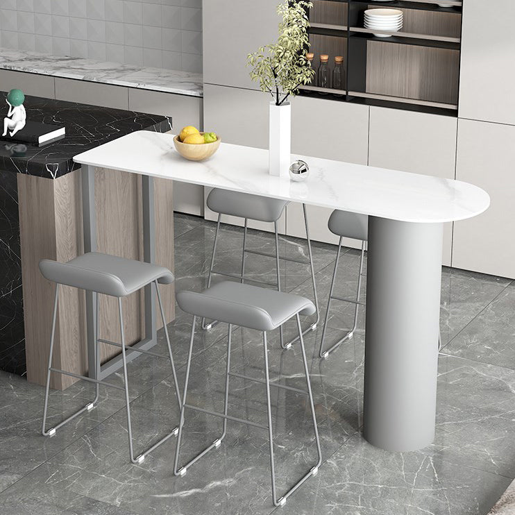 Ensemble de tabouret et Table de Bar modernes en pierre frittée, 1/2/5 pièces