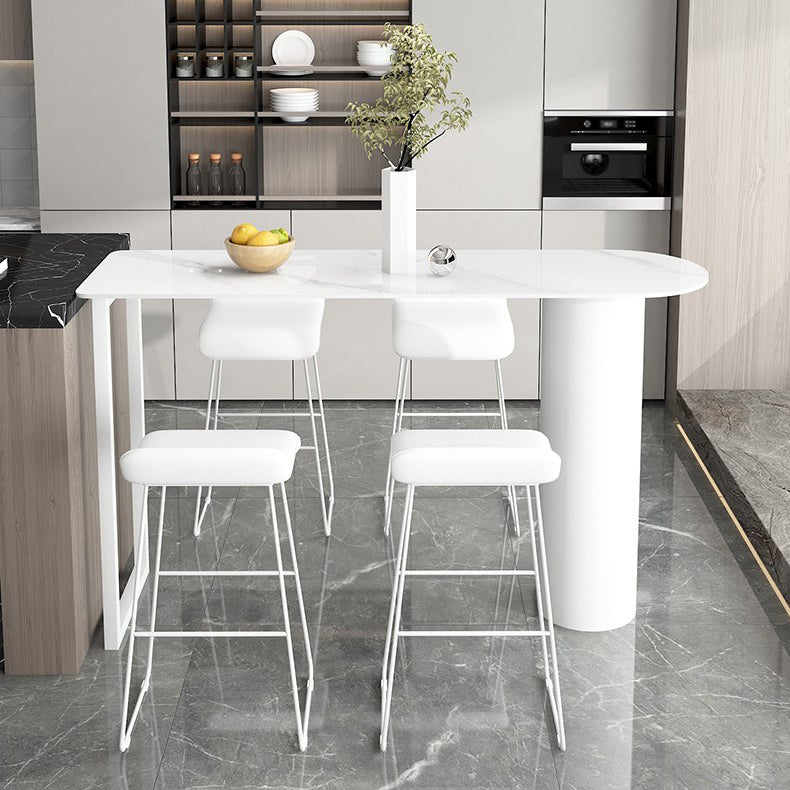 Ensemble de tabouret et Table de Bar modernes en pierre frittée, 1/2/5 pièces