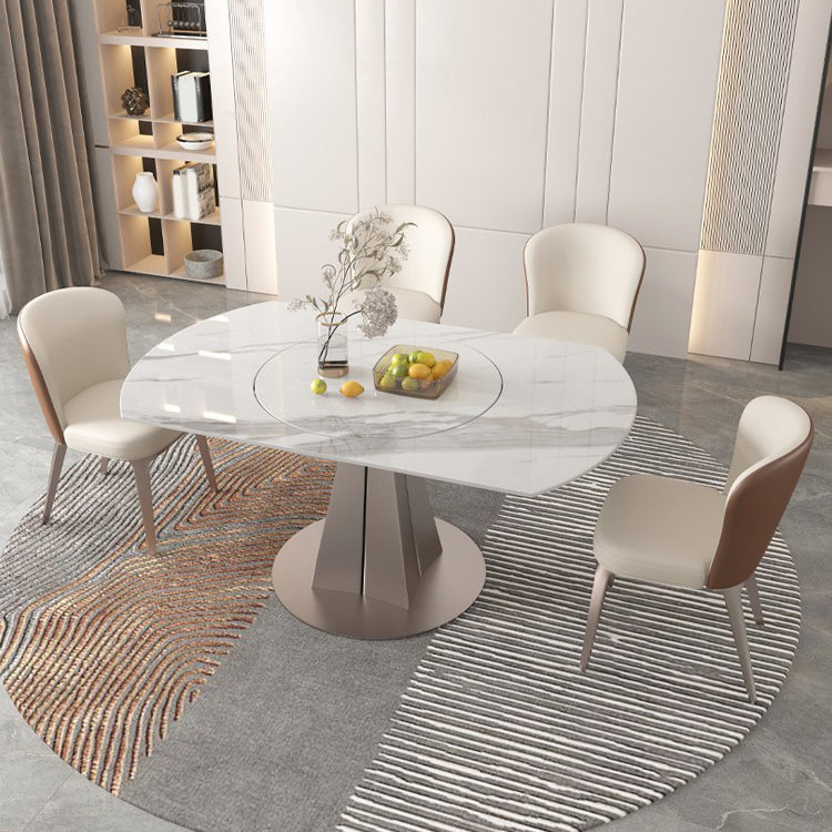 Set da pranzo moderno in pietra sinterizzata Set da pranzo da 1/2/5/7 pezzi per uso domestico