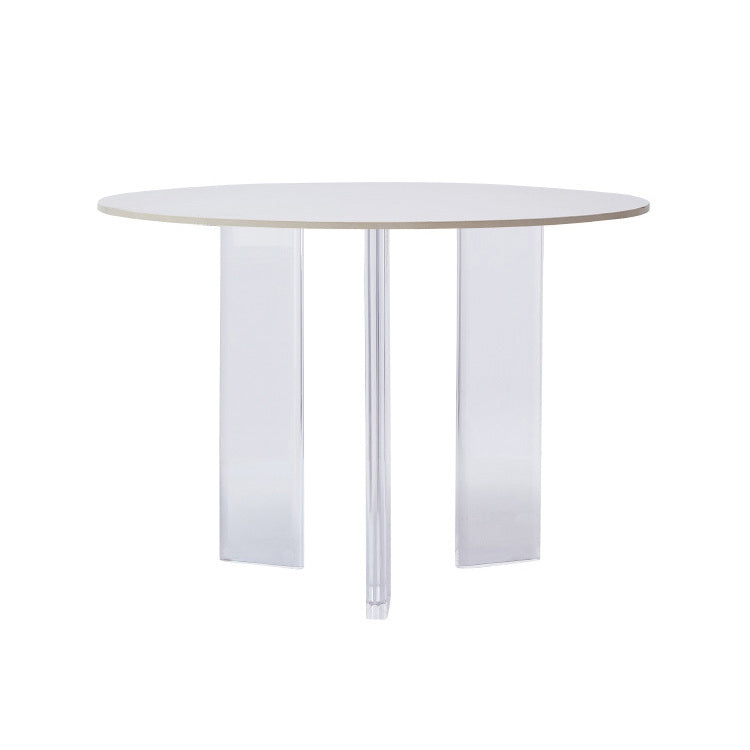 Contemporary Dining Room Set 1/2/3 Pcs Sintered Stone Top Table with Chairs White 53"L x 53"W Clearhalo 'Dining Room Sets' 'Dining Tables & Seating' 'dining_room_set' 'furn' 'furn_dining_room_set' 'Furniture' 'Kitchen & Dining Furniture' 5475359