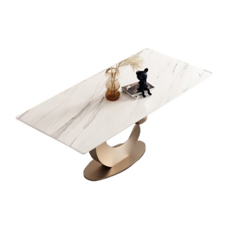 Juego de comedor con tapa de piedra sinterizada nórdica, juego de mesa de comedor rectangular de 1/3/4/5/6/7 piezas