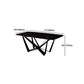 Modern Dining Set 1/4/5/7 Pcs Rectangle Dining Table with Wingback Chairs Clearhalo 'Dining Room Sets' 'Dining Tables & Seating' 'dining_room_set' 'furn' 'furn_dining_room_set' 'Furniture' 'Kitchen & Dining Furniture' 5475401