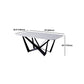Modern Dining Set 1/4/5/7 Pcs Rectangle Dining Table with Wingback Chairs Clearhalo 'Dining Room Sets' 'Dining Tables & Seating' 'dining_room_set' 'furn' 'furn_dining_room_set' 'Furniture' 'Kitchen & Dining Furniture' 5475402