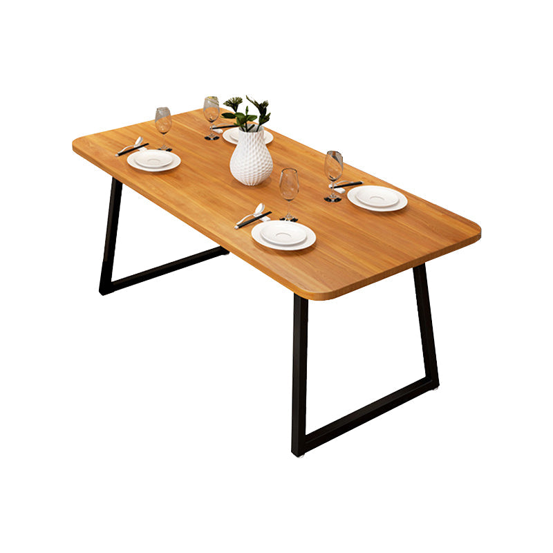 Industrial Dining Set 1/2/5 Pcs Solid Wood Dining Table and Chairs Wood 78.7"L x 31.5"W Clearhalo 'Dining Room Sets' 'Dining Tables & Seating' 'dining_room_set' 'furn' 'furn_dining_room_set' 'Furniture' 'Kitchen & Dining Furniture' 5475406