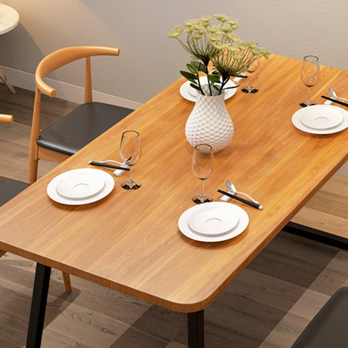 Industrial Dining Set 1/2/5 Pcs Solid Wood Dining Table and Chairs Clearhalo 'Dining Room Sets' 'Dining Tables & Seating' 'dining_room_set' 'furn' 'furn_dining_room_set' 'Furniture' 'Kitchen & Dining Furniture' 5475410