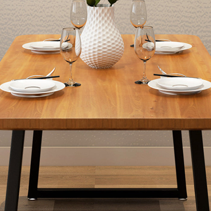 Industrial Dining Set 1/2/5 Pcs Solid Wood Dining Table and Chairs Clearhalo 'Dining Room Sets' 'Dining Tables & Seating' 'dining_room_set' 'furn' 'furn_dining_room_set' 'Furniture' 'Kitchen & Dining Furniture' 5475412