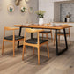 Industrial Dining Set 1/2/5 Pcs Solid Wood Dining Table and Chairs Clearhalo 'Dining Room Sets' 'Dining Tables & Seating' 'dining_room_set' 'furn' 'furn_dining_room_set' 'Furniture' 'Kitchen & Dining Furniture' 5475414