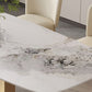 Luxurious Sintered Stone Top Dining Set Rectangle 1/4/5/6/7 Pieces Dining Room Table Set Clearhalo 'Dining Room Sets' 'Dining Tables & Seating' 'dining_room_set' 'furn' 'furn_dining_room_set' 'Furniture' 'Kitchen & Dining Furniture' 5475429