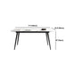 Moderne eetkamerset 1/4/7-delige gesinterde stenen tafel met vleugelstoelen