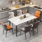 Ensemble de Table à manger moderne, ensemble de Table à manger rectangulaire avec chaises à oreilles, 1/4/5/7 pièces