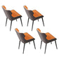 Ensemble de Table à manger moderne, ensemble de Table à manger rectangulaire avec chaises à oreilles, 1/4/5/7 pièces
