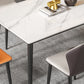 Ensemble de Table à manger moderne, ensemble de Table à manger rectangulaire avec chaises à oreilles, 1/4/5/7 pièces