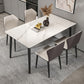 Ensemble de Table à manger moderne, ensemble de Table à manger rectangulaire avec chaises à oreilles, 1/4/5/7 pièces