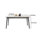 Ensemble de Table à manger moderne, ensemble de Table à manger rectangulaire avec chaises à oreilles, 1/4/5/7 pièces