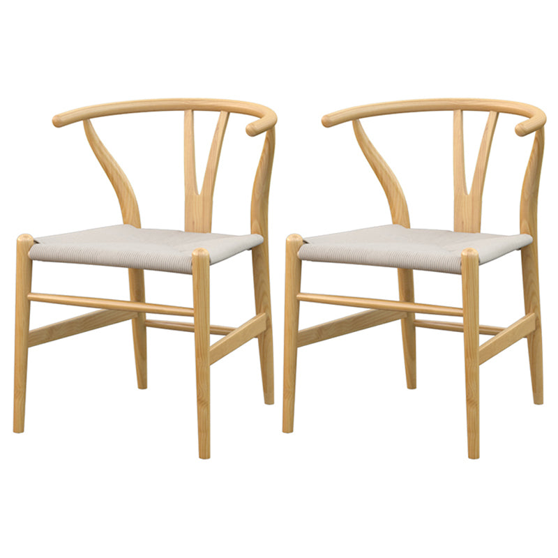 Contemporary Dining Set 1/4/5 Pcs Solid Wood Dining Table and Chairs 2 Wood Chairs Clearhalo 'Dining Room Sets' 'Dining Tables & Seating' 'dining_room_set' 'furn' 'furn_dining_room_set' 'Furniture' 'Kitchen & Dining Furniture' 5475496