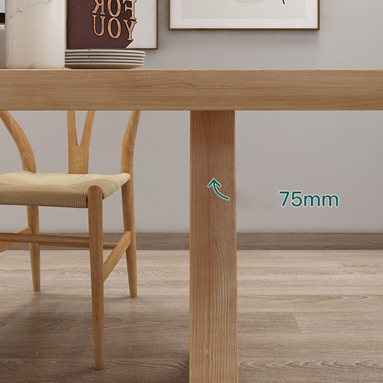 Contemporary Dining Set 1/4/5 Pcs Solid Wood Dining Table and Chairs Clearhalo 'Dining Room Sets' 'Dining Tables & Seating' 'dining_room_set' 'furn' 'furn_dining_room_set' 'Furniture' 'Kitchen & Dining Furniture' 5475503
