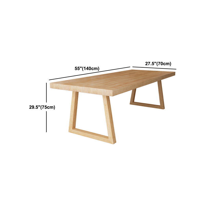 Contemporary Dining Set 1/4/5 Pcs Solid Wood Dining Table and Chairs Clearhalo 'Dining Room Sets' 'Dining Tables & Seating' 'dining_room_set' 'furn' 'furn_dining_room_set' 'Furniture' 'Kitchen & Dining Furniture' 5475504