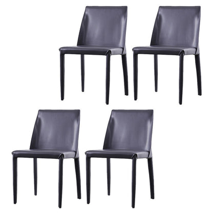 Modern Dining Set 1/4/5/6 Pcs Sintered Stone Dining Table with Side Chairs 4 Grey Chairs Clearhalo 'Dining Room Sets' 'Dining Tables & Seating' 'dining_room_set' 'furn' 'furn_dining_room_set' 'Furniture' 'Kitchen & Dining Furniture' 5475513