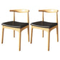 Modern Dining Set 1/2/3/4/5/7 Pcs Solid Wood Dining Table and Chairs 2 Wood Chairs Clearhalo 'Dining Room Sets' 'Dining Tables & Seating' 'dining_room_set' 'furn' 'furn_dining_room_set' 'Furniture' 'Kitchen & Dining Furniture' 5475528