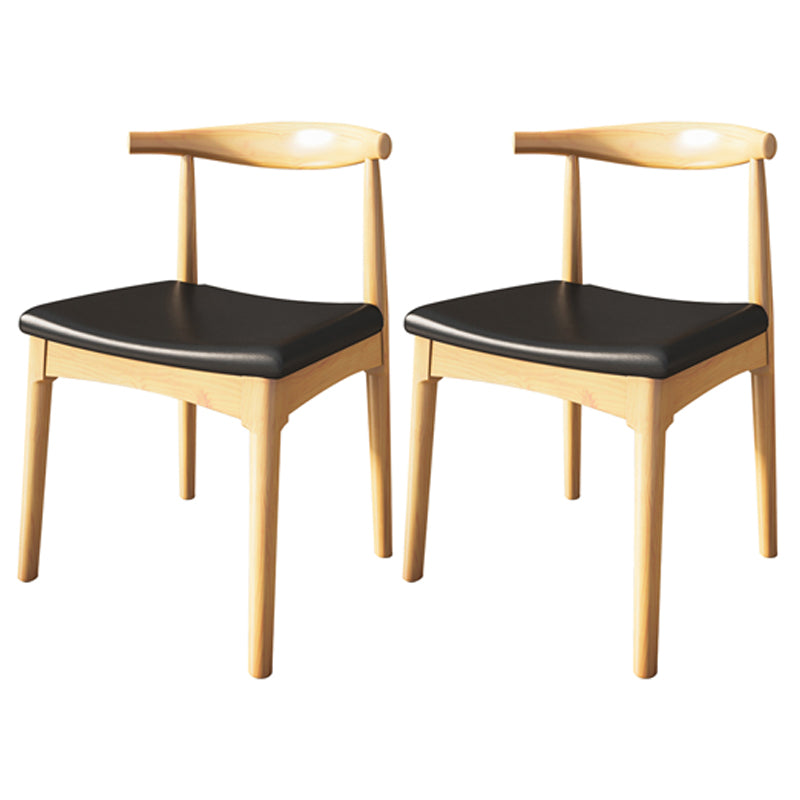 Modern Dining Set 1/2/3/4/5/7 Pcs Solid Wood Dining Table and Chairs 2 Wood Chairs Clearhalo 'Dining Room Sets' 'Dining Tables & Seating' 'dining_room_set' 'furn' 'furn_dining_room_set' 'Furniture' 'Kitchen & Dining Furniture' 5475528