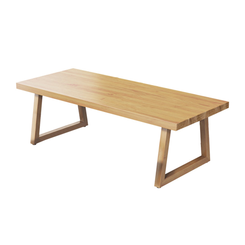 Modern Dining Set 1/2/3/4/5/7 Pcs Solid Wood Dining Table and Chairs Wood 78.7"L x 31.5"W Clearhalo 'Dining Room Sets' 'Dining Tables & Seating' 'dining_room_set' 'furn' 'furn_dining_room_set' 'Furniture' 'Kitchen & Dining Furniture' 5475533