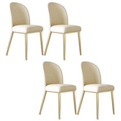 Modern Stone Furniture Set 1/4/5/7 Pcs Standard Height Dining Room Table Set in White 4 White Chairs Clearhalo 'Dining Room Sets' 'Dining Tables & Seating' 'dining_room_set' 'furn' 'furn_dining_room_set' 'Furniture' 'Kitchen & Dining Furniture' 5475550