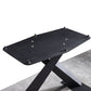 Juego de comedor moderno de piedra sinterizada de 1/3/4/5 piezas con mesa rectangular y sillas laterales
