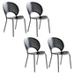 Modern Kitchen Stone Furniture Set 1/4/5 Pcs Dining Table Set with 4 Chairs 4 Black Chairs Clearhalo 'Dining Room Sets' 'Dining Tables & Seating' 'dining_room_set' 'furn' 'furn_dining_room_set' 'Furniture' 'Kitchen & Dining Furniture' 5475583