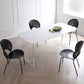 Modern Kitchen Stone Furniture Set 1/4/5 Pcs Dining Table Set with 4 Chairs 5 Pieces: Table, 4 Black Chairs Clearhalo 'Dining Room Sets' 'Dining Tables & Seating' 'dining_room_set' 'furn' 'furn_dining_room_set' 'Furniture' 'Kitchen & Dining Furniture' 5475585
