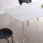 Modern Kitchen Stone Furniture Set 1/4/5 Pcs Dining Table Set with 4 Chairs Clearhalo 'Dining Room Sets' 'Dining Tables & Seating' 'dining_room_set' 'furn' 'furn_dining_room_set' 'Furniture' 'Kitchen & Dining Furniture' 5475590
