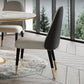 Round Glam Dining Room Set 1/4/5/9 Pcs Sintered Stone Dining Table and Chairs Clearhalo 'Dining Room Sets' 'Dining Tables & Seating' 'dining_room_set' 'furn' 'furn_dining_room_set' 'Furniture' 'Kitchen & Dining Furniture' 5475606