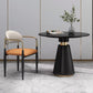 Metalen traditionele luxe ronde tafel voor eetkamer Stenen tafel met voetstuk