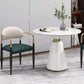 Metalen traditionele luxe ronde tafel voor eetkamer Stenen tafel met voetstuk