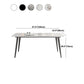 Rectangle 4 Legs Kitchen Table Industrial Sintered Stone Dining Desk
